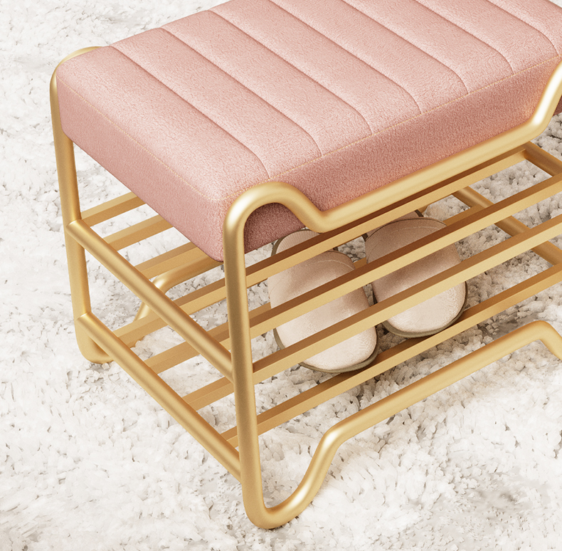 ロイヤルシューズラックスツール（45cm×40cm×35cm）