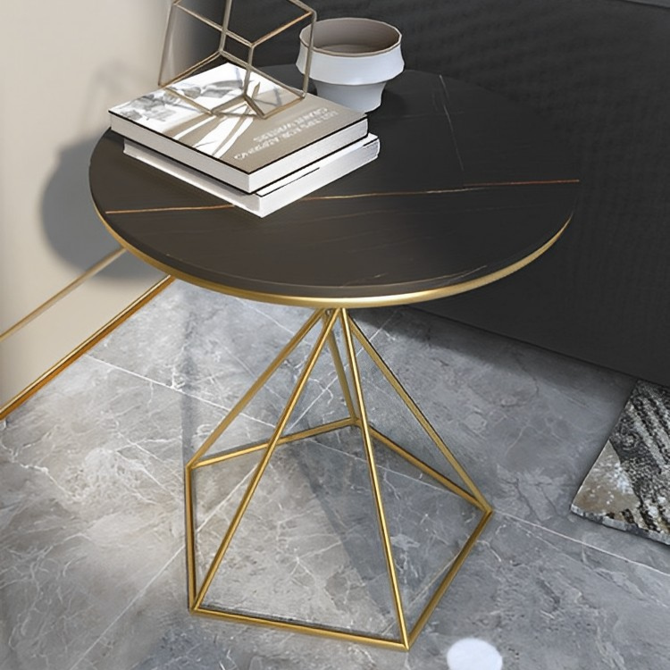 ゴールドクロスライン大理石テーブル