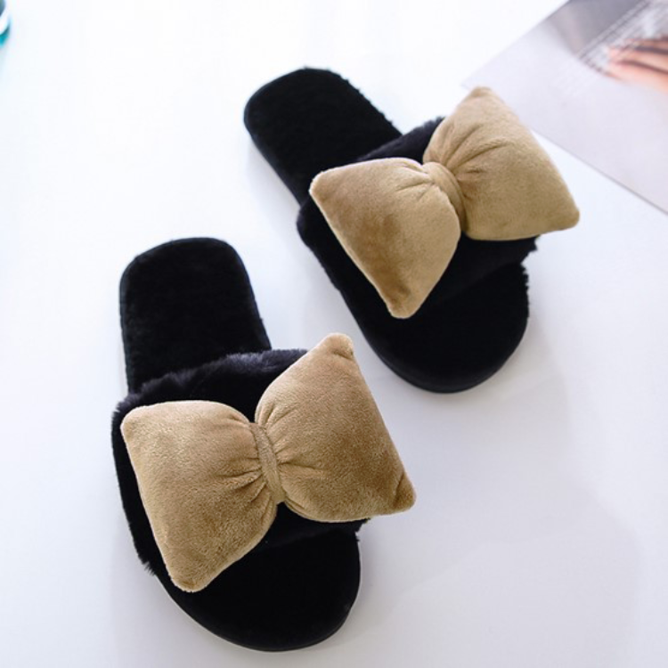 デコリボン ルームスリッパ