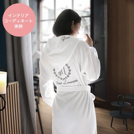 フード付きラグジュアリーバスローブ