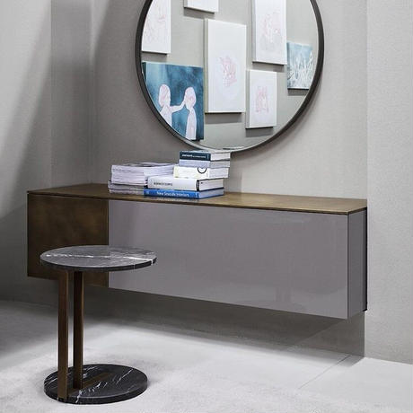 大理石ソファサイドゴールドテーブル