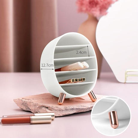 ラウンド型メイクアップボックス