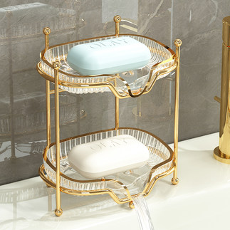 ラグジュアリー2段ソープディッシュ