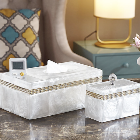 ビジュー収納ケース（ティッシュ+収納）