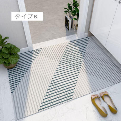 モダンデザイン玄関フロアマット