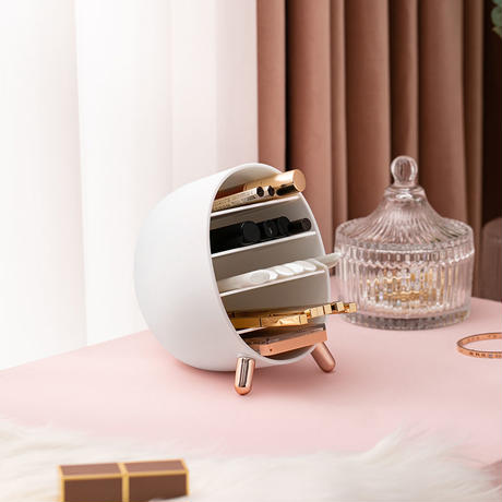 ラウンド型メイクアップボックス