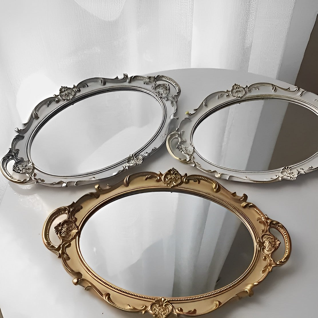 エレガントヴィンテージミラートレー