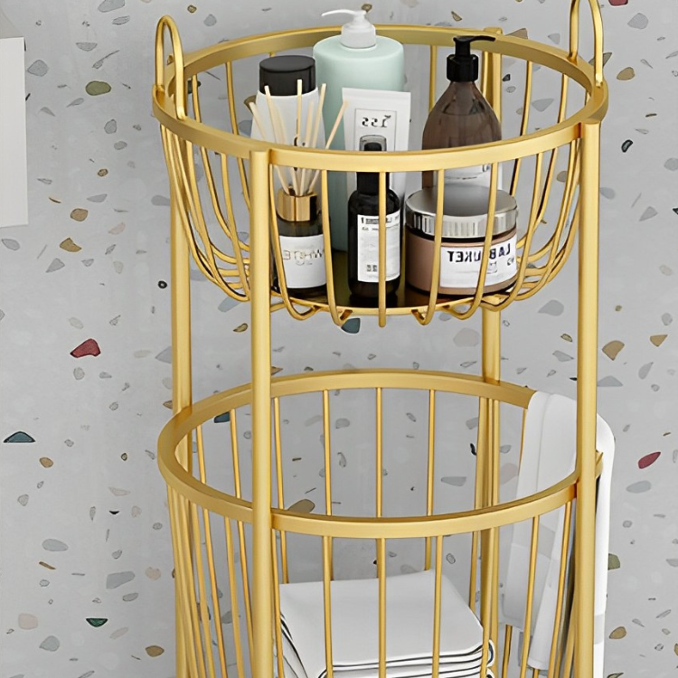 ゴールドダブルワイヤーバスケット