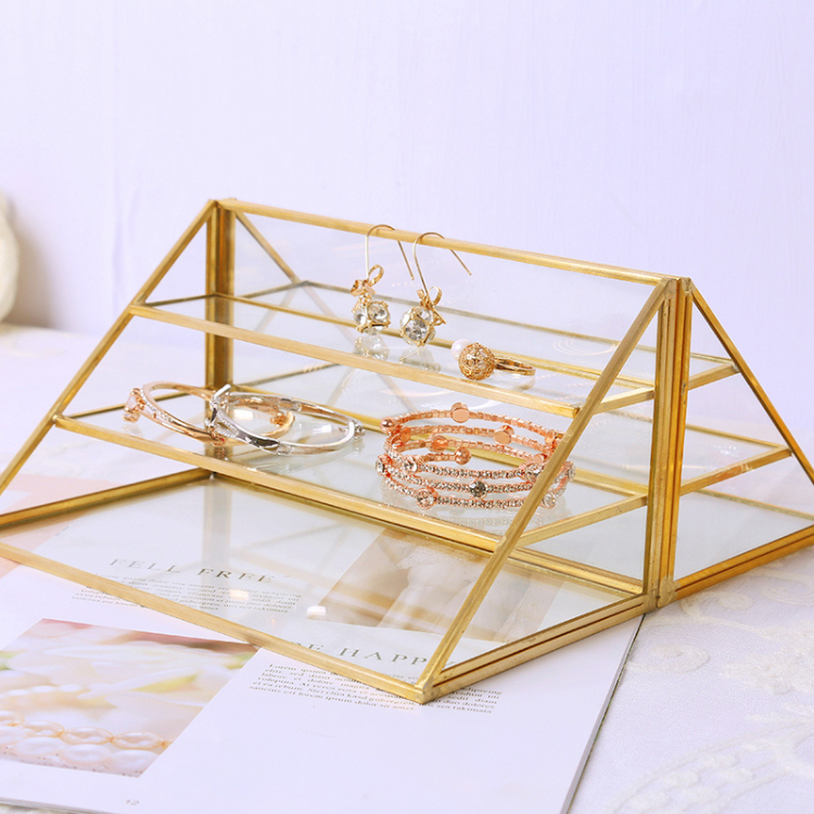 エレガントガラスコスメ収納ラック