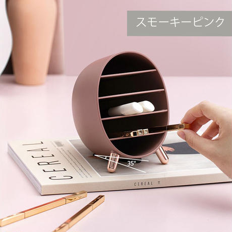 ラウンド型メイクアップボックス