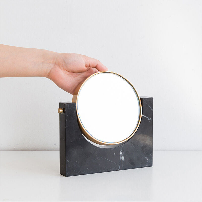 大理石マーブルメイクミラー