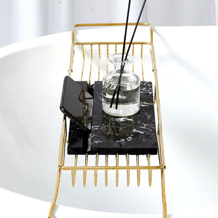 ラグジュアリー大理石バスタブラック