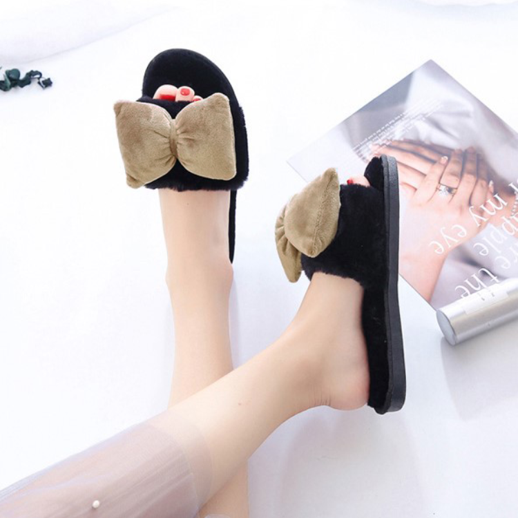 デコリボン ルームスリッパ