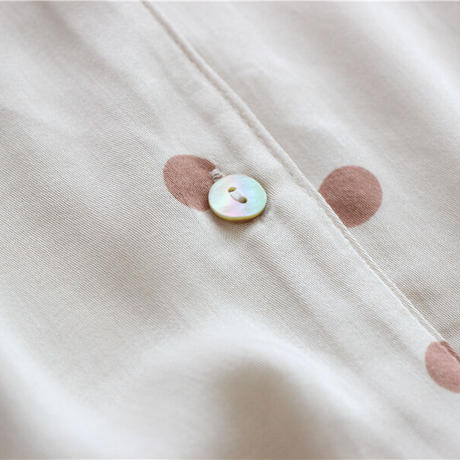 ポルカドットコットンパジャマセット