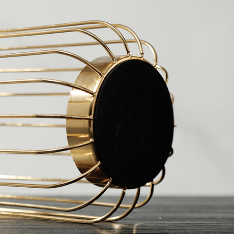 ゴールド 格子フラワーベース