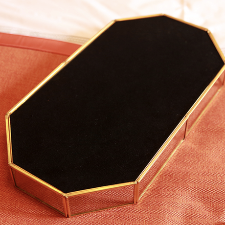 ゴールド鏡面トレイ