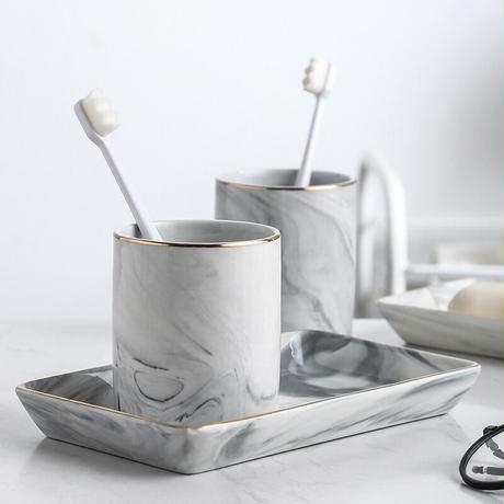 大理石×ゴールドシリーズ  ティースプレート