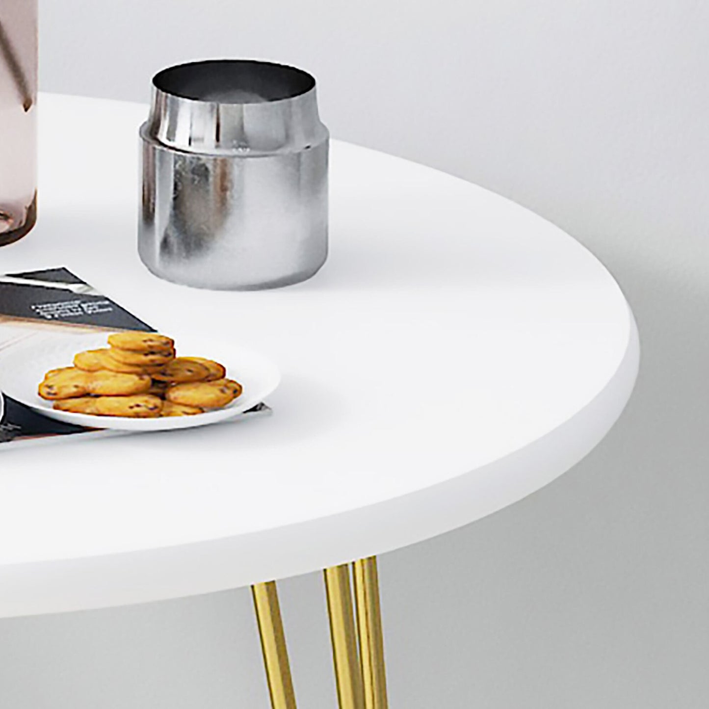 エレガントゴールドラウンドテーブル