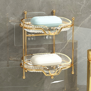 ラグジュアリー2段ソープディッシュ