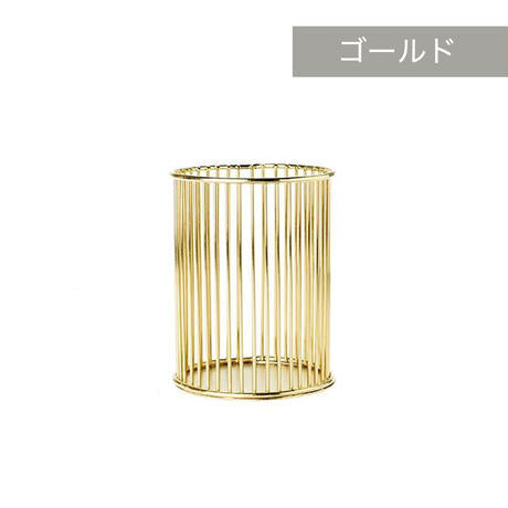 メタリックカラー メイクブラシスタンド