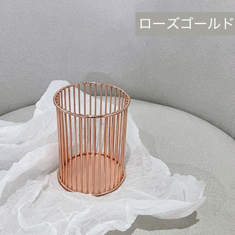 メタリックカラー メイクブラシスタンド