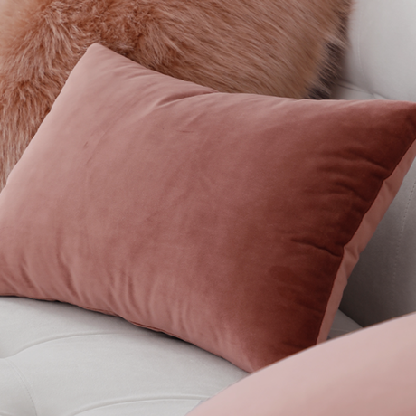 ベルベットローズクッションカバー