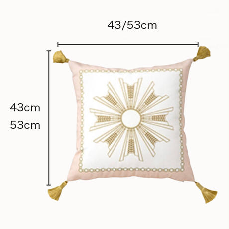 ラグジュアリーフローラルソファクッションカバー