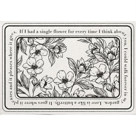 ボタニカルフラワーラグ