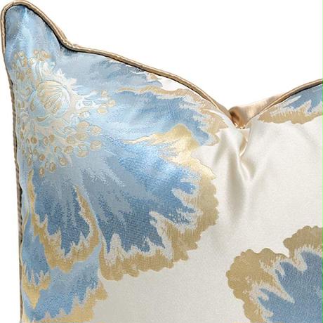 フラワー サテンクッションカバー