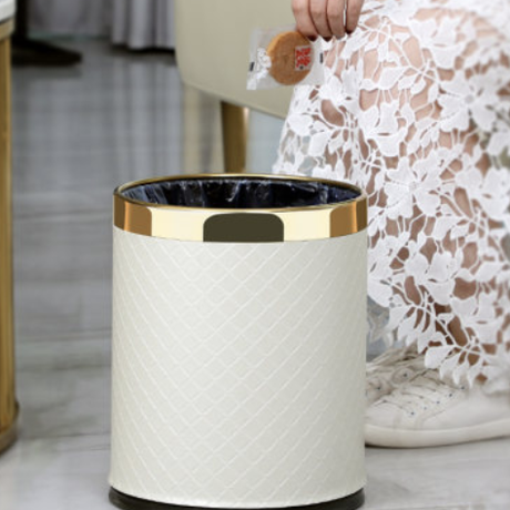 キルティング×ゴールド ダストボックス