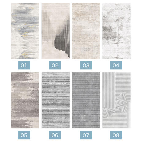 シンプルモダンベッドサイドラグ【60cm×160cm】