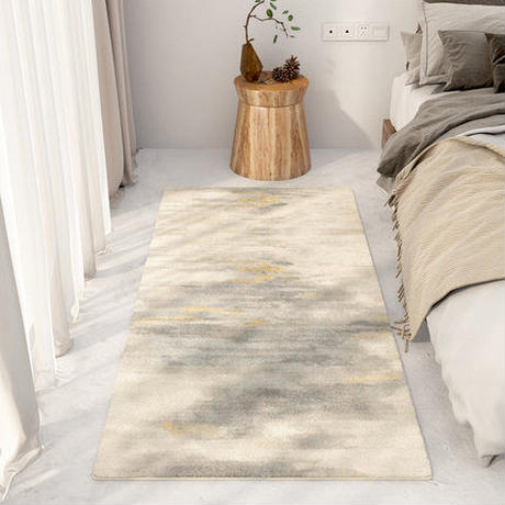 シンプルモダンベッドサイドラグ【60cm×160cm】