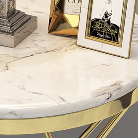 大理石調クロスライン サイドテーブル