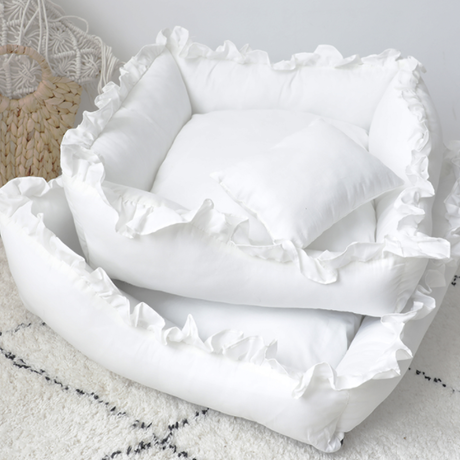 リネン フリルベッド