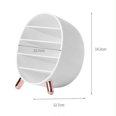 ラウンド型メイクアップボックス