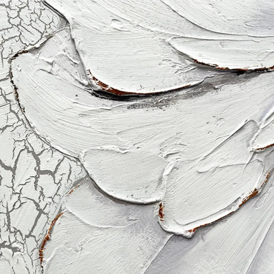 ホワイトフラワーウォールアート