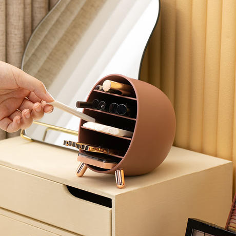 ラウンド型メイクアップボックス