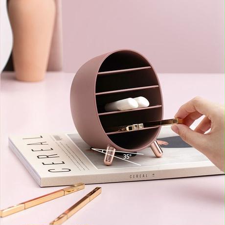 ラウンド型メイクアップボックス