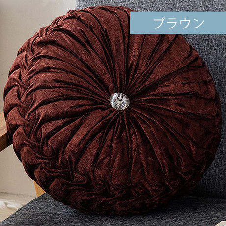ベルベット ラウンドクッション