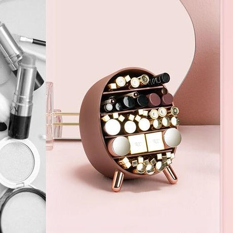 ラウンド型メイクアップボックス