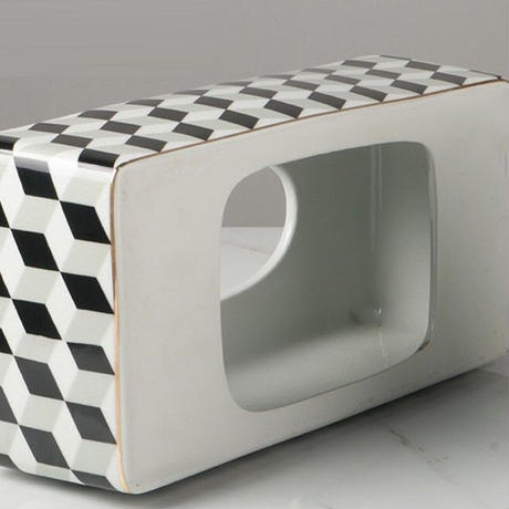 セラミックスクエアデザインティッシュカバー